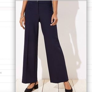 NWT LOFT Curvy High Waist Trouser - Navy